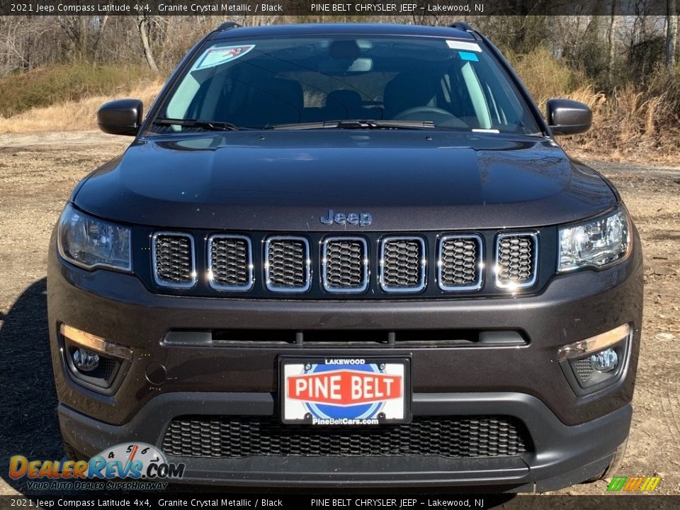 2021 Jeep Compass Latitude 4x4 Granite Crystal Metallic / Black Photo #3