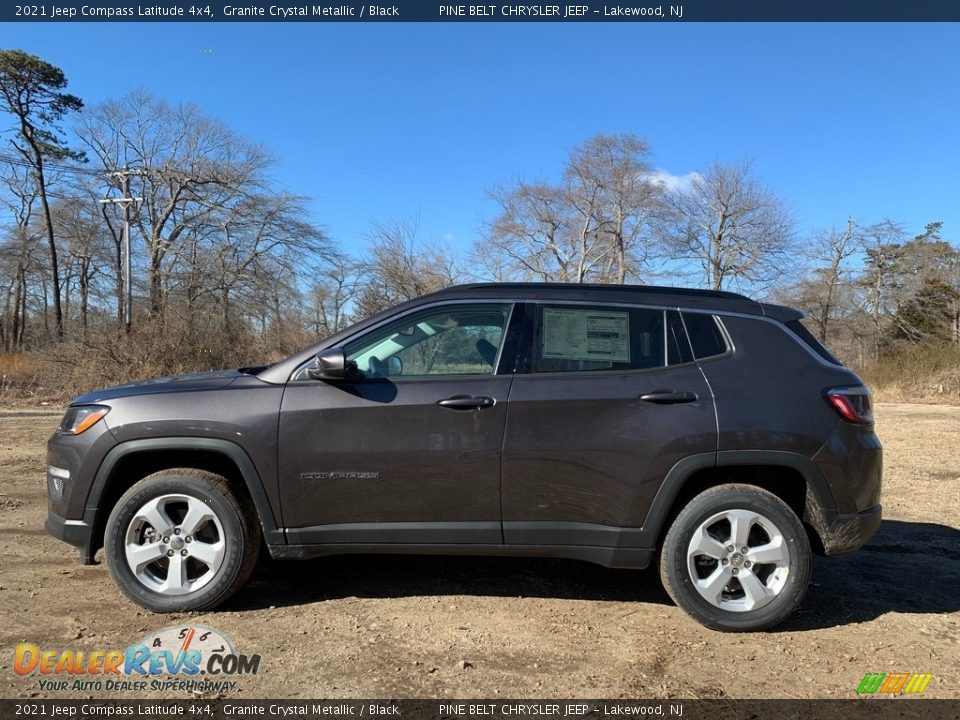 2021 Jeep Compass Latitude 4x4 Granite Crystal Metallic / Black Photo #4