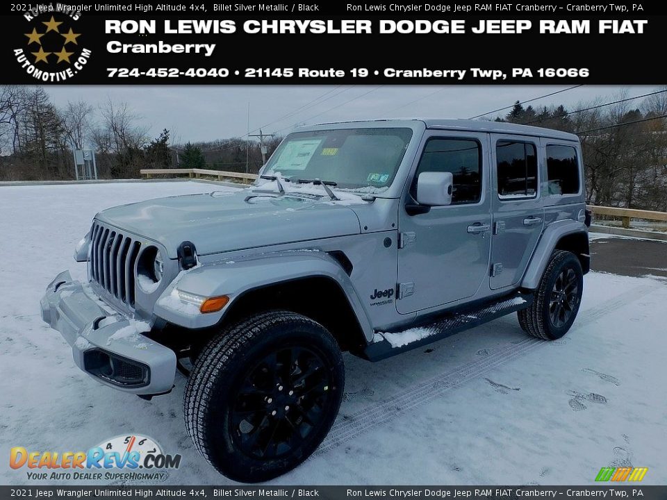 2021 Jeep Wrangler Unlimited High Altitude 4x4 Billet Silver Metallic / Black Photo #1