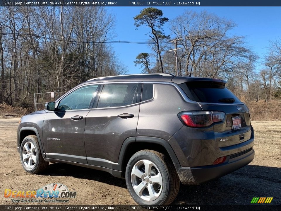 2021 Jeep Compass Latitude 4x4 Granite Crystal Metallic / Black Photo #6