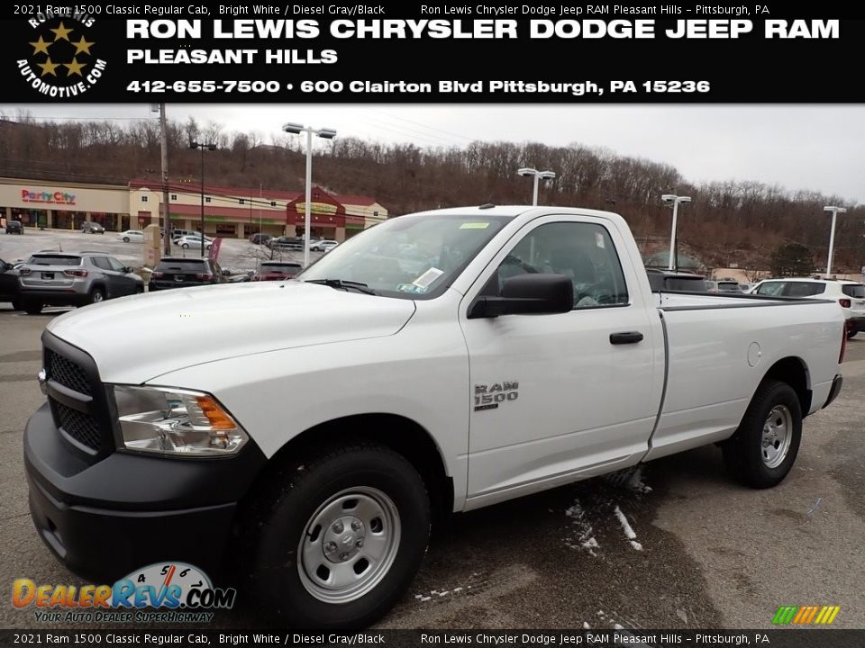 2021 Ram 1500 Classic Regular Cab Bright White / Diesel Gray/Black Photo #1