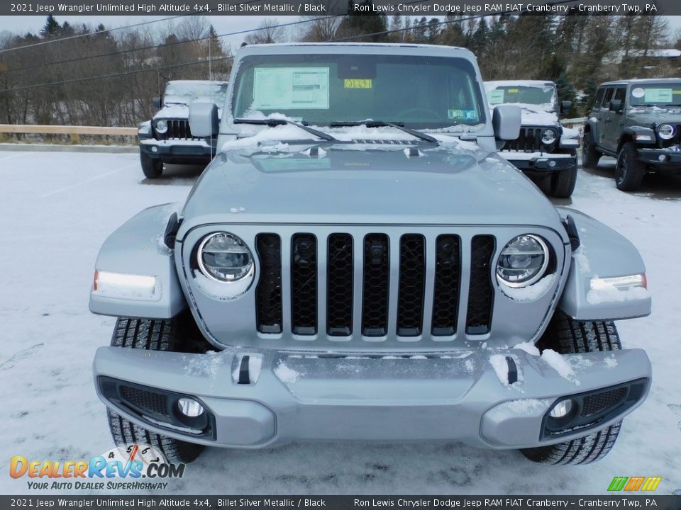 2021 Jeep Wrangler Unlimited High Altitude 4x4 Billet Silver Metallic / Black Photo #2