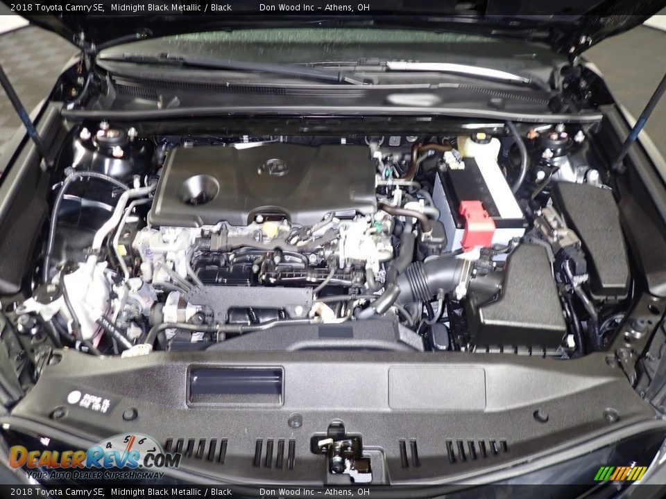 2018 Toyota Camry SE Midnight Black Metallic / Black Photo #7