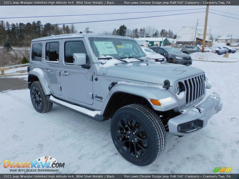 2021 Jeep Wrangler Unlimited High Altitude 4x4 Billet Silver Metallic / Black Photo #3