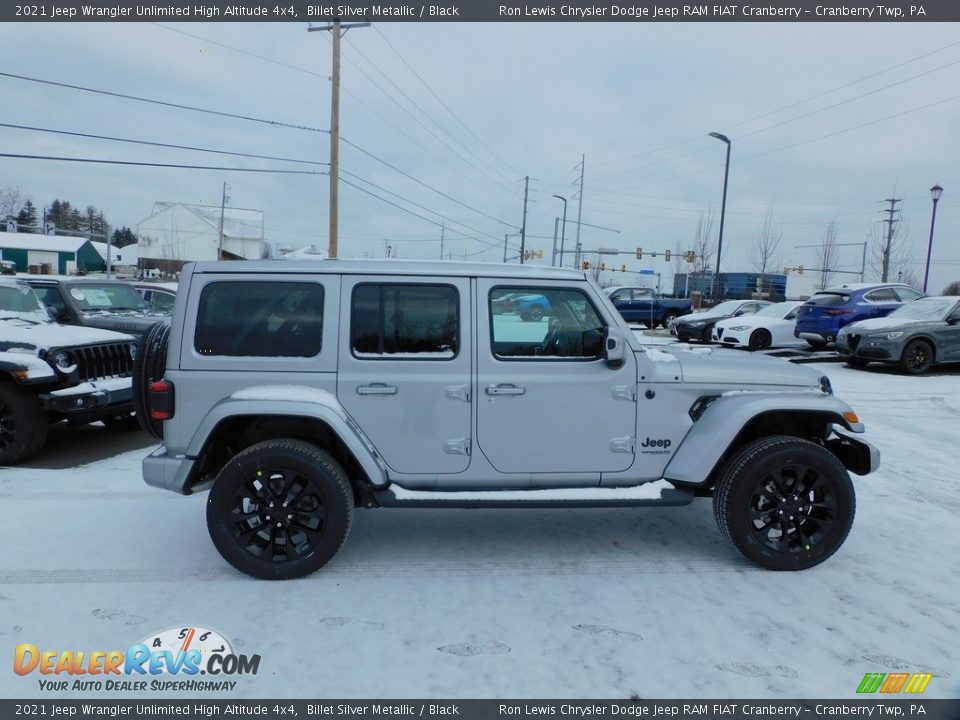 2021 Jeep Wrangler Unlimited High Altitude 4x4 Billet Silver Metallic / Black Photo #4