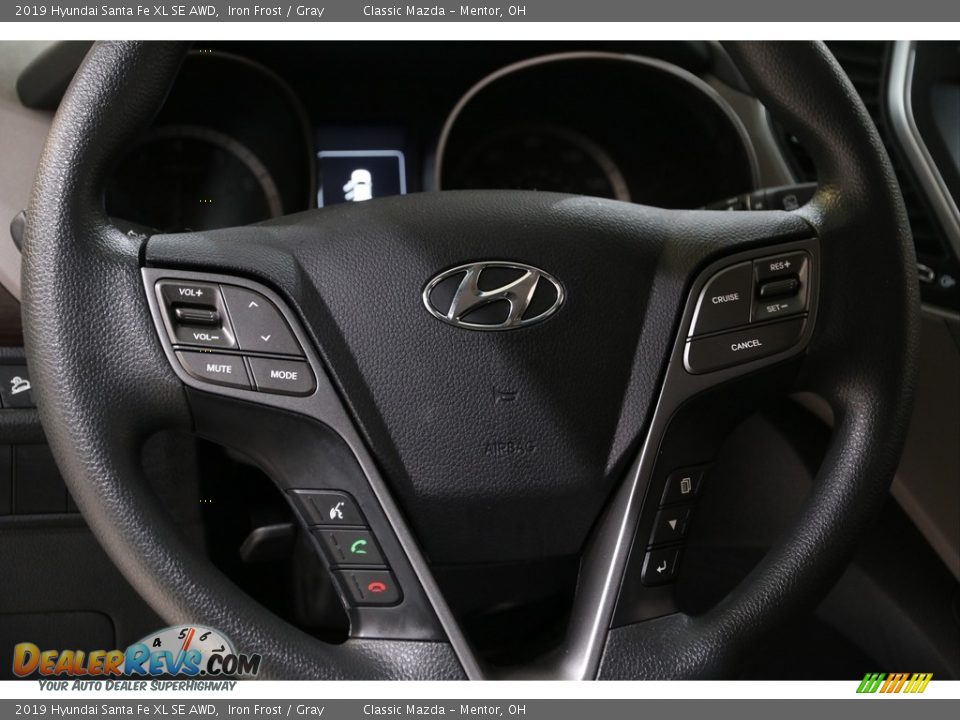 2019 Hyundai Santa Fe XL SE AWD Steering Wheel Photo #8
