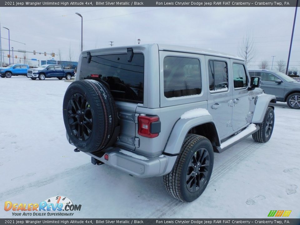 2021 Jeep Wrangler Unlimited High Altitude 4x4 Billet Silver Metallic / Black Photo #5