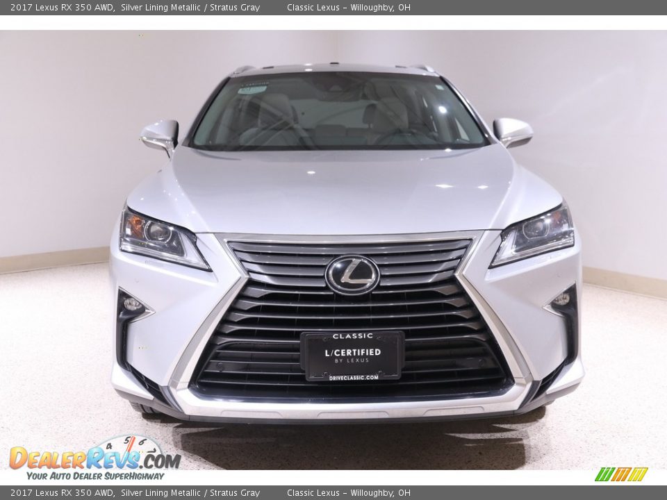 2017 Lexus RX 350 AWD Silver Lining Metallic / Stratus Gray Photo #2