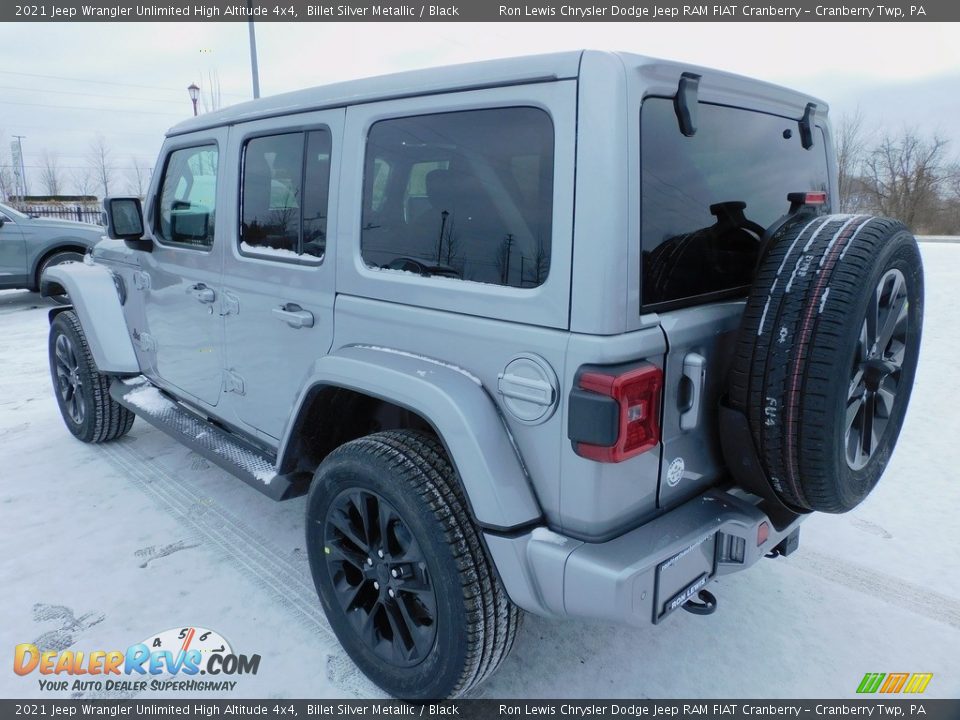 2021 Jeep Wrangler Unlimited High Altitude 4x4 Billet Silver Metallic / Black Photo #8