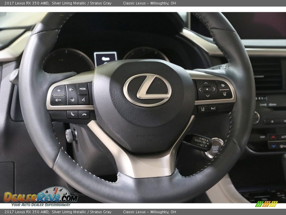 2017 Lexus RX 350 AWD Silver Lining Metallic / Stratus Gray Photo #7