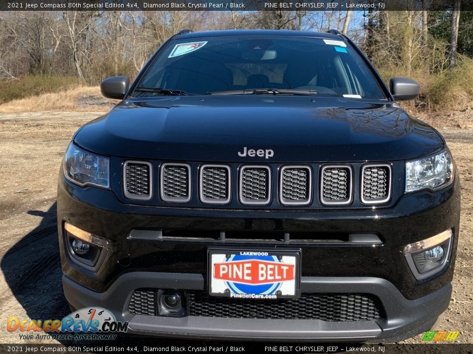 2021 Jeep Compass 80th Special Edition 4x4 Diamond Black Crystal Pearl / Black Photo #3