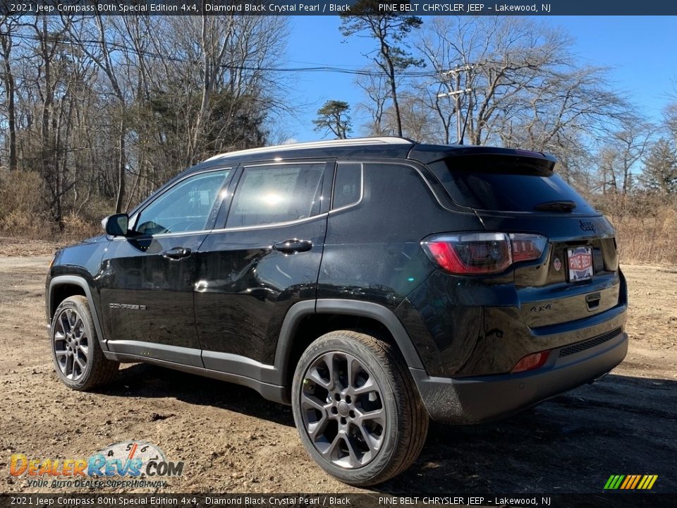 2021 Jeep Compass 80th Special Edition 4x4 Diamond Black Crystal Pearl / Black Photo #6