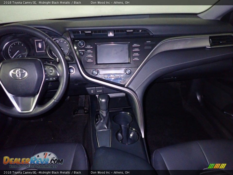 2018 Toyota Camry SE Midnight Black Metallic / Black Photo #25