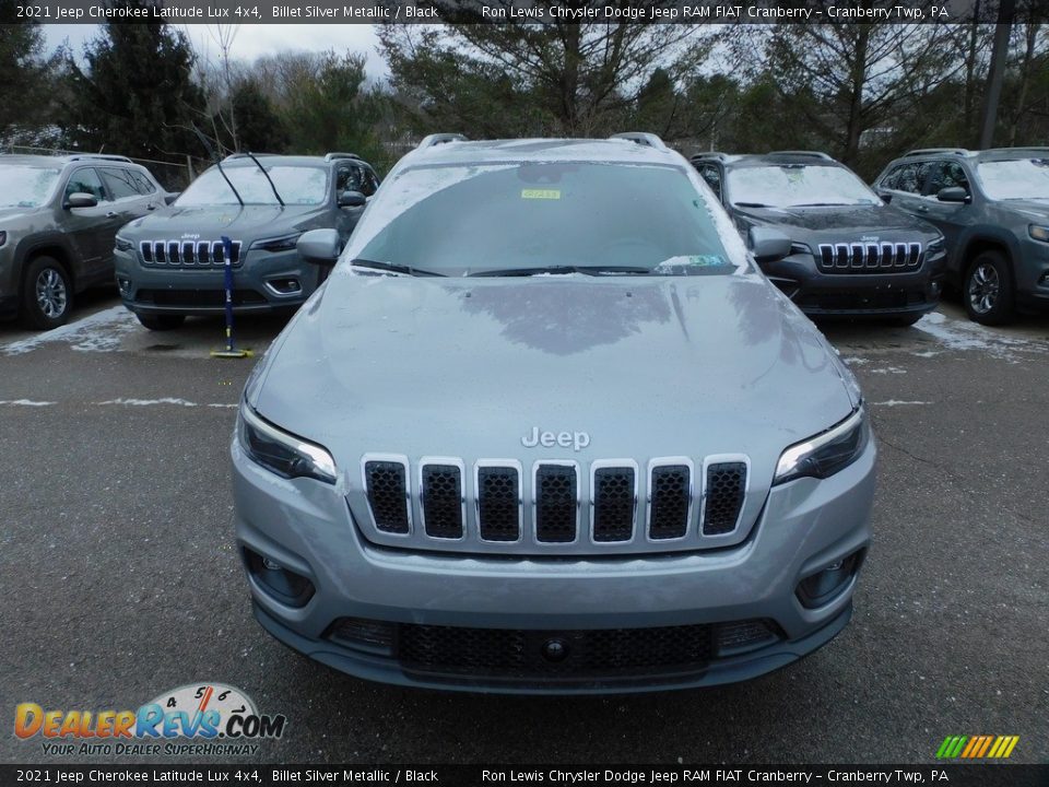 2021 Jeep Cherokee Latitude Lux 4x4 Billet Silver Metallic / Black Photo #2