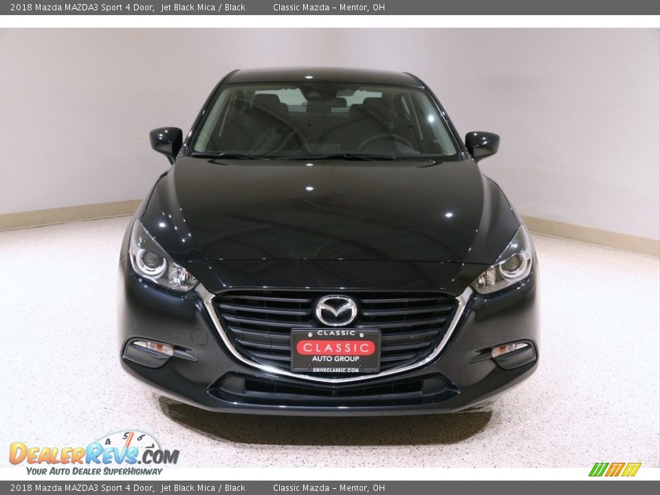 2018 Mazda MAZDA3 Sport 4 Door Jet Black Mica / Black Photo #2