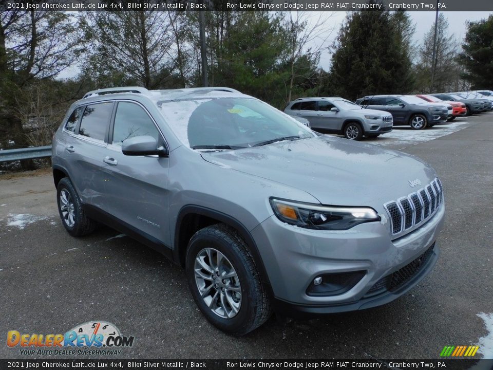 2021 Jeep Cherokee Latitude Lux 4x4 Billet Silver Metallic / Black Photo #3