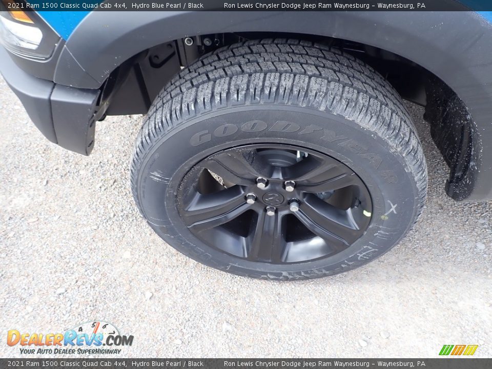 2021 Ram 1500 Classic Quad Cab 4x4 Hydro Blue Pearl / Black Photo #2