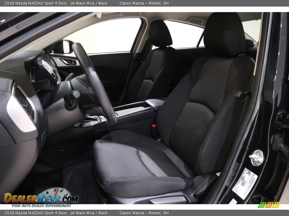 2018 Mazda MAZDA3 Sport 4 Door Jet Black Mica / Black Photo #5