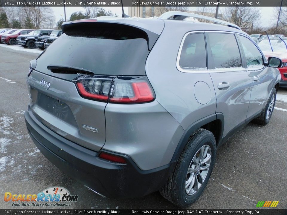 2021 Jeep Cherokee Latitude Lux 4x4 Billet Silver Metallic / Black Photo #5