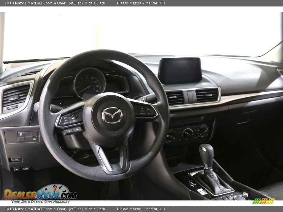 2018 Mazda MAZDA3 Sport 4 Door Jet Black Mica / Black Photo #6