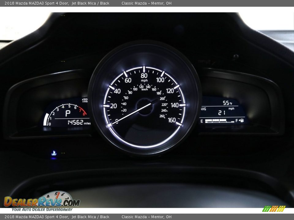 2018 Mazda MAZDA3 Sport 4 Door Jet Black Mica / Black Photo #8