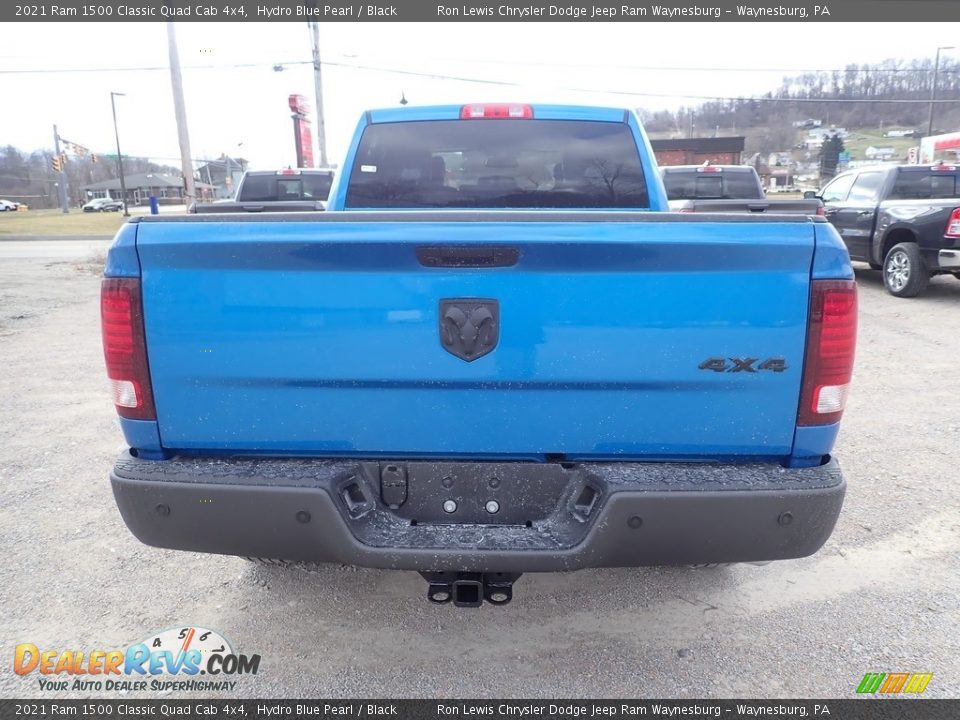 2021 Ram 1500 Classic Quad Cab 4x4 Hydro Blue Pearl / Black Photo #5