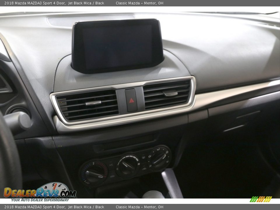 2018 Mazda MAZDA3 Sport 4 Door Jet Black Mica / Black Photo #9