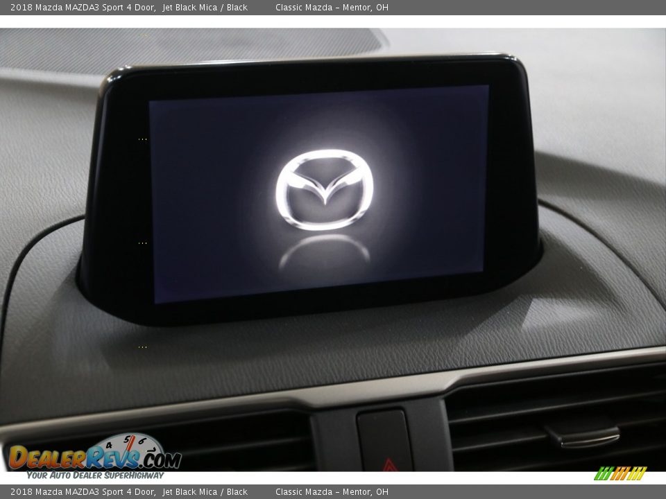 2018 Mazda MAZDA3 Sport 4 Door Jet Black Mica / Black Photo #10