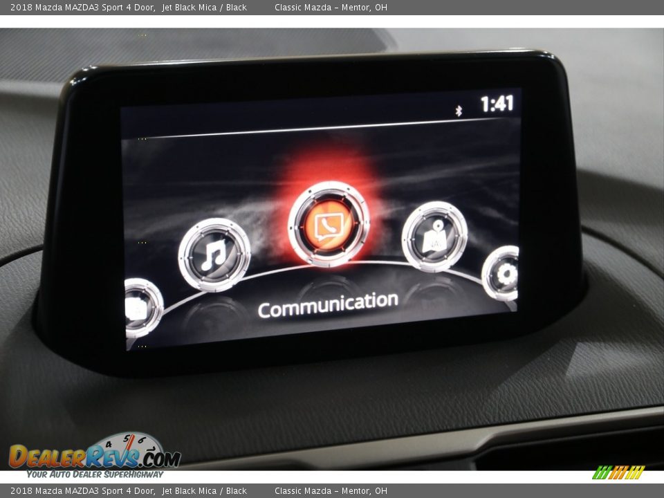 2018 Mazda MAZDA3 Sport 4 Door Jet Black Mica / Black Photo #11