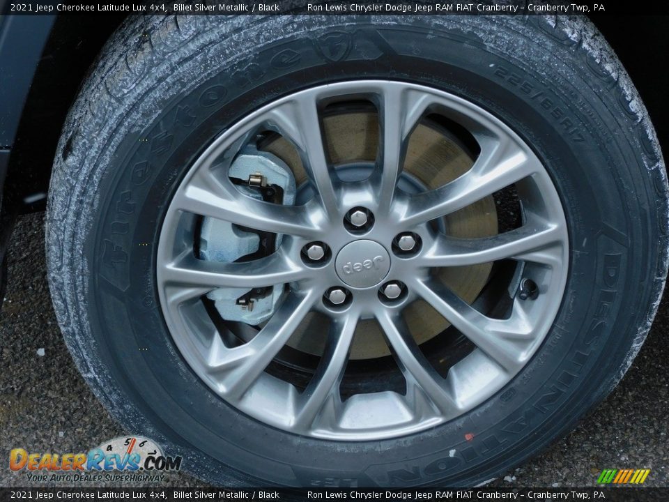 2021 Jeep Cherokee Latitude Lux 4x4 Billet Silver Metallic / Black Photo #10