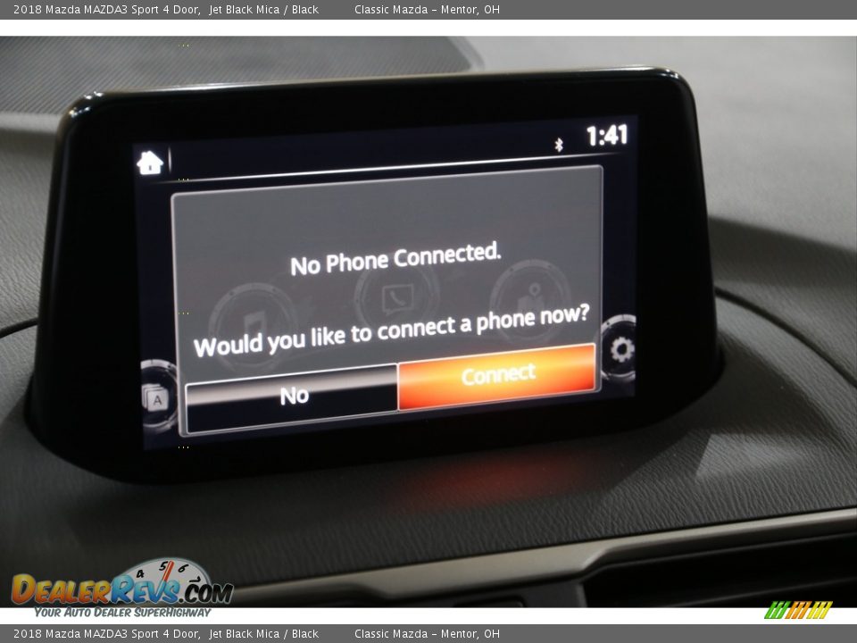 2018 Mazda MAZDA3 Sport 4 Door Jet Black Mica / Black Photo #12