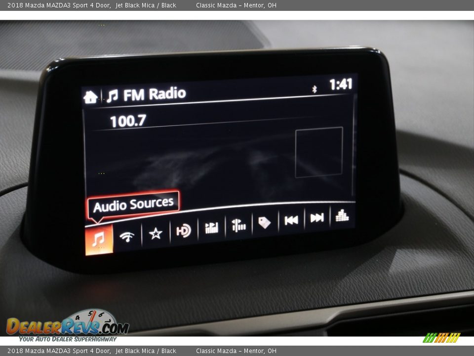 2018 Mazda MAZDA3 Sport 4 Door Jet Black Mica / Black Photo #13
