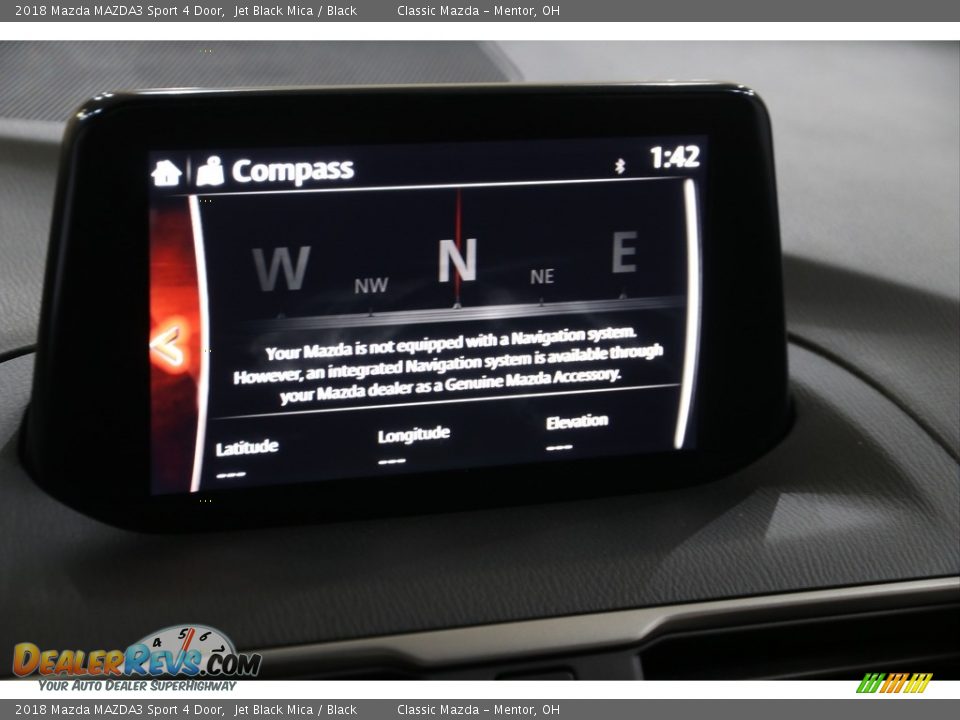 2018 Mazda MAZDA3 Sport 4 Door Jet Black Mica / Black Photo #14