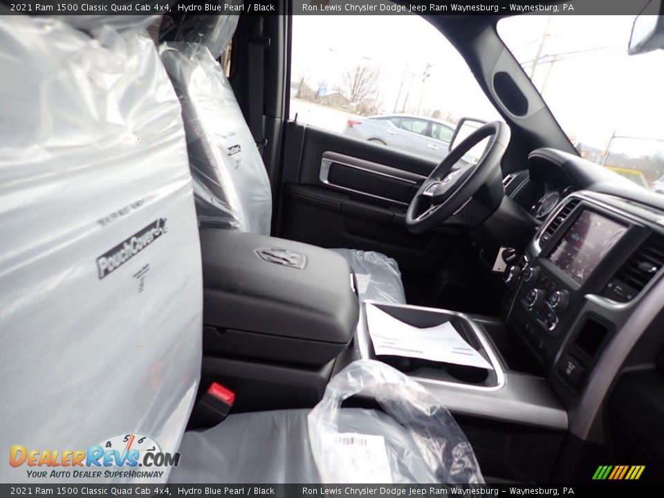 2021 Ram 1500 Classic Quad Cab 4x4 Hydro Blue Pearl / Black Photo #10