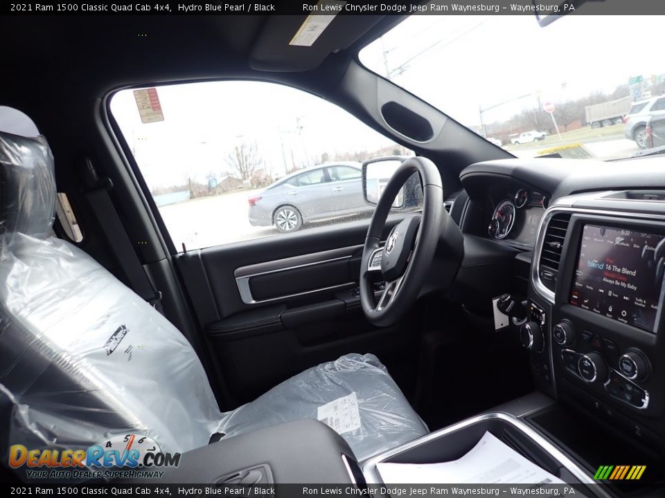 2021 Ram 1500 Classic Quad Cab 4x4 Hydro Blue Pearl / Black Photo #11