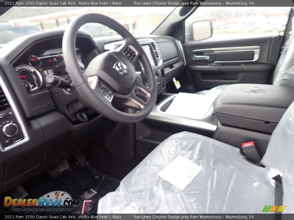 2021 Ram 1500 Classic Quad Cab 4x4 Hydro Blue Pearl / Black Photo #13