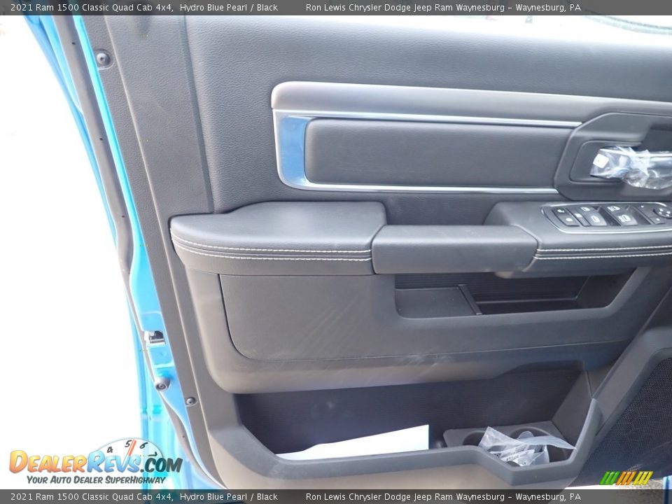 2021 Ram 1500 Classic Quad Cab 4x4 Hydro Blue Pearl / Black Photo #14
