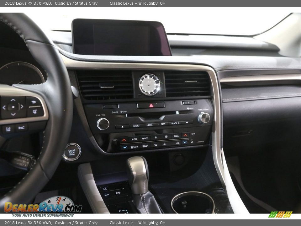 2018 Lexus RX 350 AWD Obsidian / Stratus Gray Photo #9