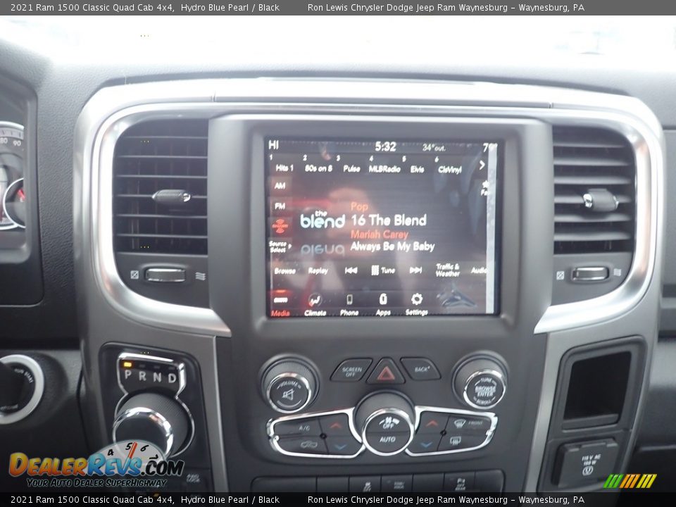 2021 Ram 1500 Classic Quad Cab 4x4 Hydro Blue Pearl / Black Photo #16