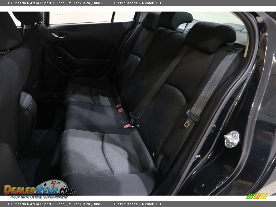 2018 Mazda MAZDA3 Sport 4 Door Jet Black Mica / Black Photo #22