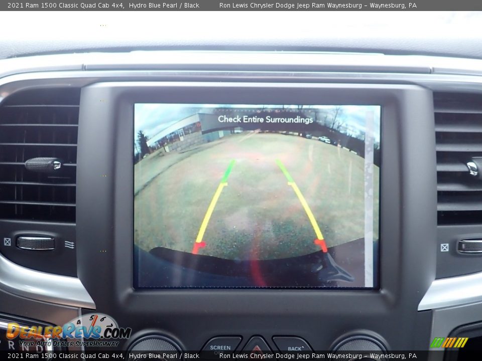 2021 Ram 1500 Classic Quad Cab 4x4 Hydro Blue Pearl / Black Photo #17