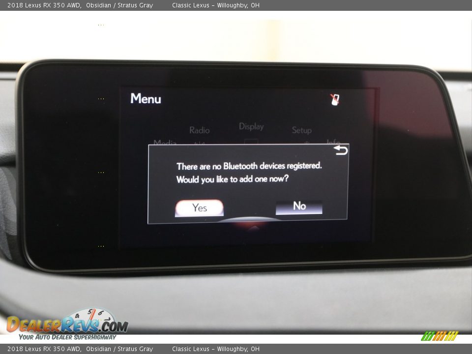 2018 Lexus RX 350 AWD Obsidian / Stratus Gray Photo #12