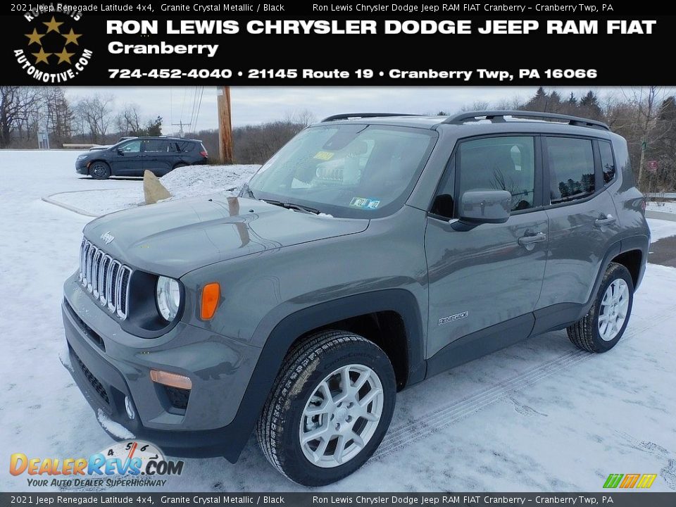 2021 Jeep Renegade Latitude 4x4 Granite Crystal Metallic / Black Photo #1