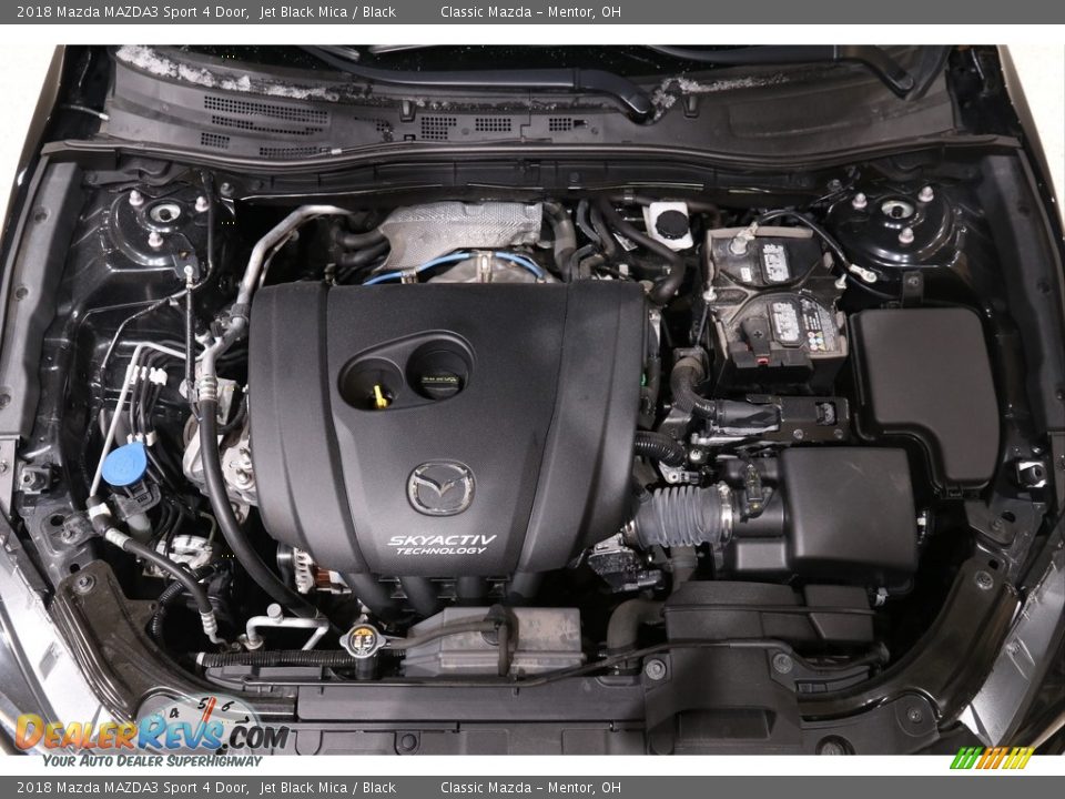 2018 Mazda MAZDA3 Sport 4 Door Jet Black Mica / Black Photo #24