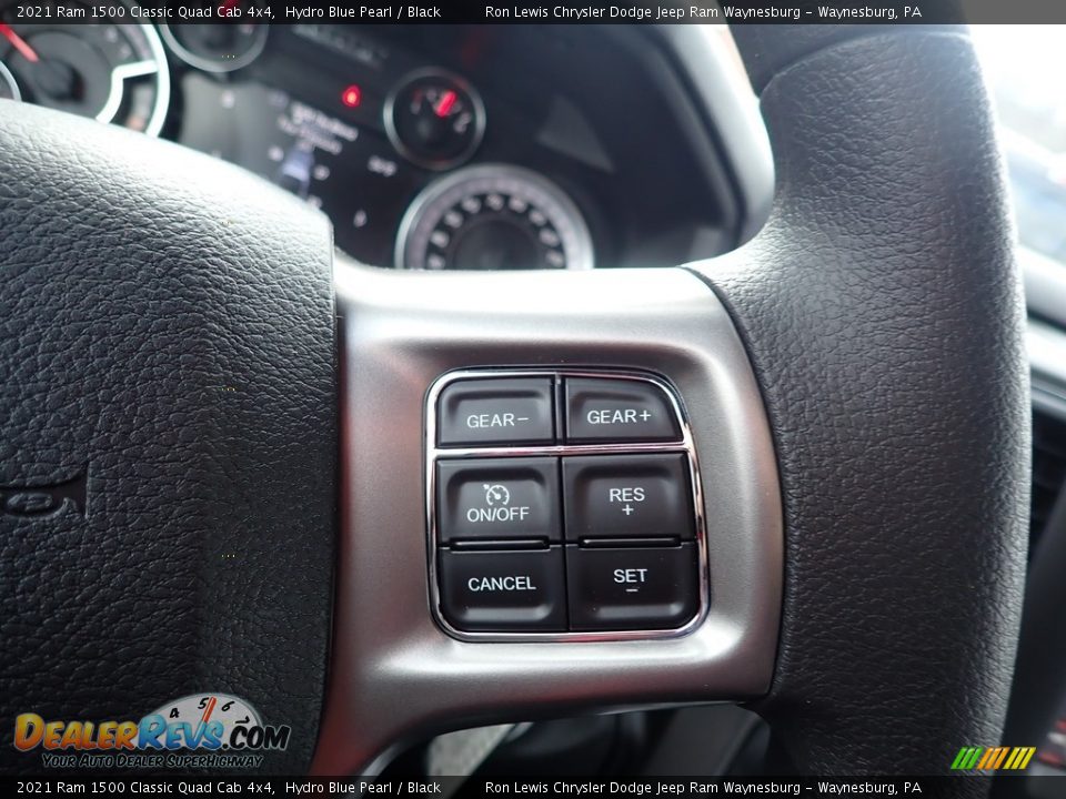 2021 Ram 1500 Classic Quad Cab 4x4 Hydro Blue Pearl / Black Photo #19