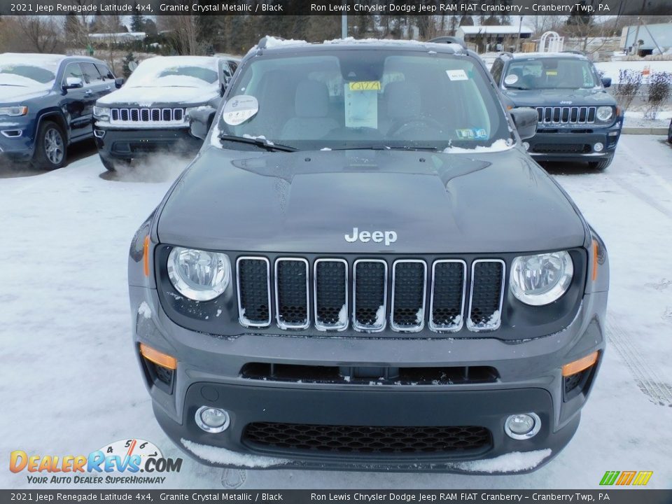 2021 Jeep Renegade Latitude 4x4 Granite Crystal Metallic / Black Photo #2