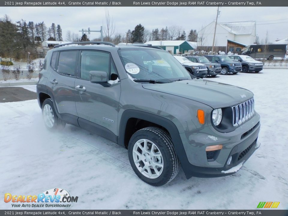 2021 Jeep Renegade Latitude 4x4 Granite Crystal Metallic / Black Photo #3