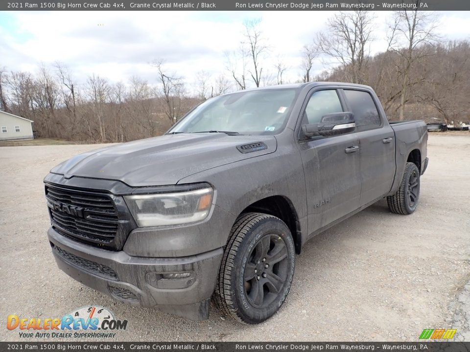 2021 Ram 1500 Big Horn Crew Cab 4x4 Granite Crystal Metallic / Black Photo #1