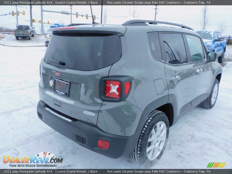 2021 Jeep Renegade Latitude 4x4 Granite Crystal Metallic / Black Photo #5