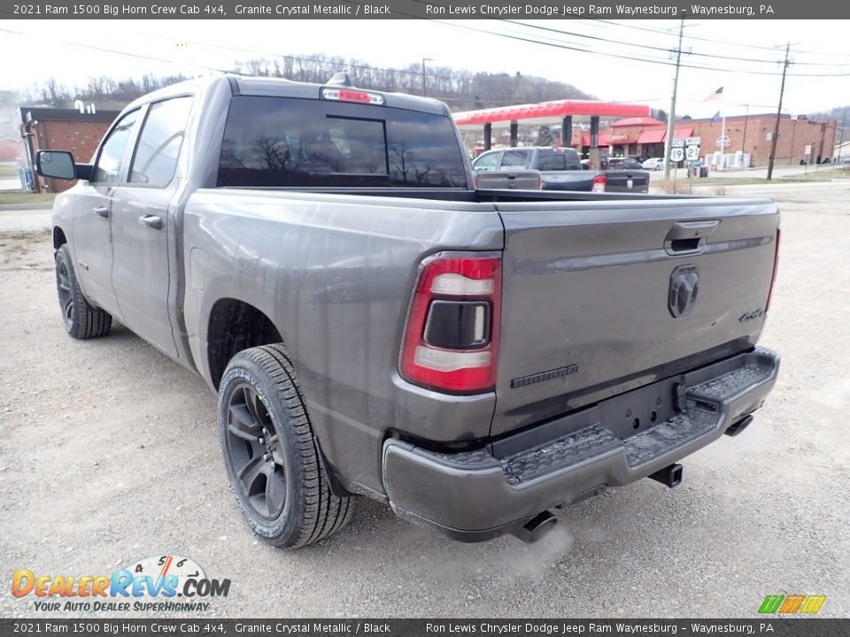 2021 Ram 1500 Big Horn Crew Cab 4x4 Granite Crystal Metallic / Black Photo #4
